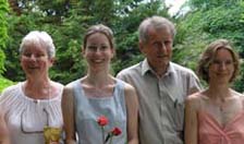 Die Familie Leskó: Helena, Annemarie, Stefan und Nelly
